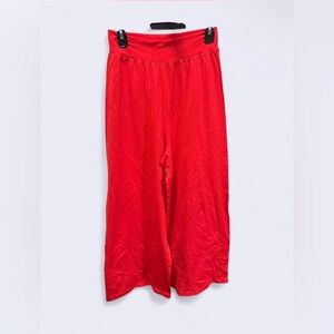 NWOT OQQ Flowy Red Wide-Leg Pants
